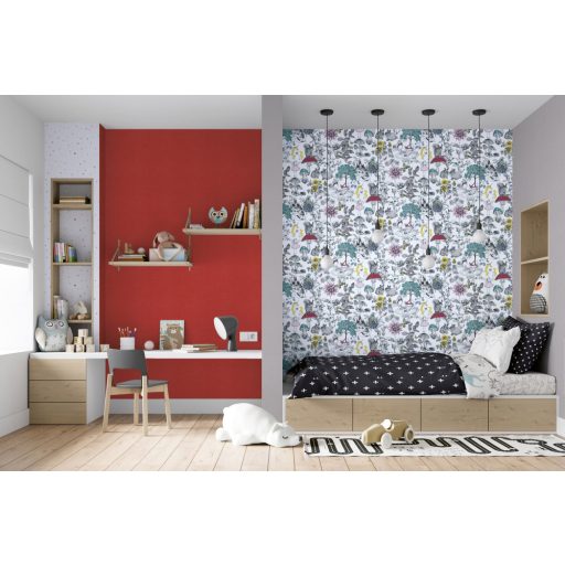 As-Creation Little Love 38116-1 Gyerekszobai grafikus vidám pöttyös minta fehér kék zöld tapéta