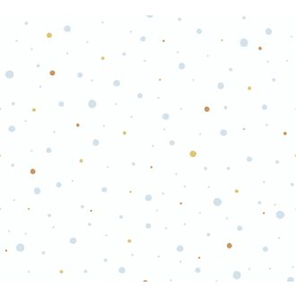   As-Creation Little Love 38116-2 Gyerekszobai grafikus vidám pöttyös minta fehér kék sárga tapéta