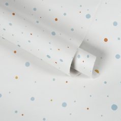   As-Creation Little Love 38116-2 Gyerekszobai grafikus vidám pöttyös minta fehér kék sárga tapéta