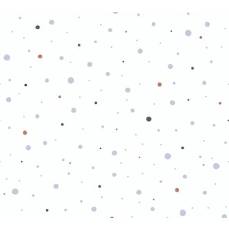   As-Creation Little Love 38116-4 Gyerekszobai grafikus vidám pöttyös minta fehér szürke piros tapéta