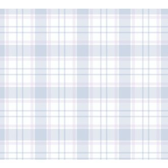   As-Creation Little Love 38122-4 Gyerekszobai Kockás kék rózsaszín fehér tapéta