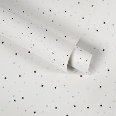   As-Creation Little Love 38123-1 Gyerekszobai Little Stars kis csillagok fehér kék szürke fekete tapéta
