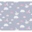 As-Creation Little Love 38125-1 Gyerekszobai Égi játék felhők hold csillagok szürke rózsaszín fehér pink fekete tapéta