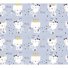   As-Creation Little Love 38131-1 Gyerekszobai "nincs kibékíthetetlen ellentét" madarak fenséges cicák szürke fehér sárga fekete tapéta