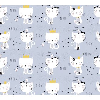   As-Creation Little Love 38131-1 Gyerekszobai "nincs kibékíthetetlen ellentét" madarak fenséges cicák szürke fehér sárga fekete tapéta