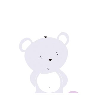   As-Creation Little Love 38136-2 Gyerekszobai Teddy mackók egymás fején állva panelszerű megjelenítés fehér szürke rózsaszín lila tapéta