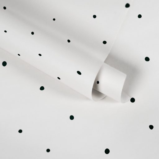 As-Creation Little Love 38139-1 Gyerekszobai Pöttyös fehér fekete tapéta