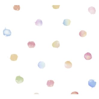   As-Creation Little Love 38147-1 Gyerekszobai akvarell festékpöttyök fehér szines tapéta