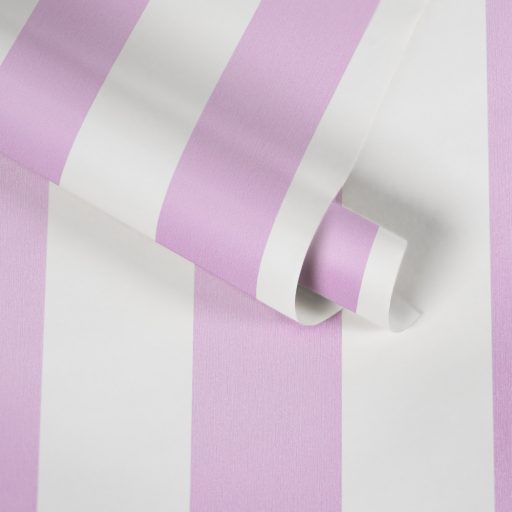 As-Creation Little Love 38148-1 Gyerekszobai Csíkos blokkcsíkos fehér rózsaszín tapéta