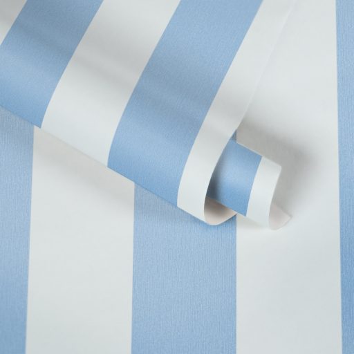 As-Creation Little Love 38148-5 Gyerekszobai Csíkos blokkcsíkos fehér kék tapéta