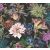 As-Creation Dream Flowery 38175-7 Virágos buja virágmotívum liliomokkal fekete rózsaszín barna szines tapéta
