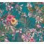 As-Creation Dream Flowery 38178-3 Natur Trópusi buja egzotikus motívum kolibrikkel petrolzöld sárga pink lila szines tapéta