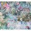 As-Creation Dream Flowery 38179-1 Natur Trópusi buja egzotikus motívum nagymacskákkal papagájokkal halványlila fehér zöld pink szines tapéta