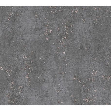 As-Creation Titanium 3, 38195-1 Natur/Ipari design Elegáns beton megjelenítés sötétszürke roségold fénylő mintarészletek tapéta