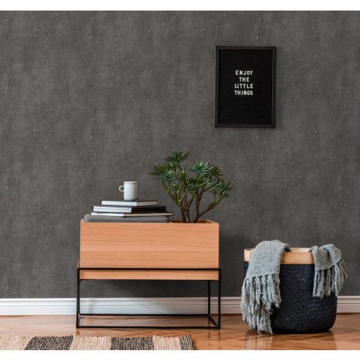 As-Creation Titanium 3, 38195-1 Natur/Ipari design Elegáns beton megjelenítés sötétszürke roségold fénylő mintarészletek tapéta