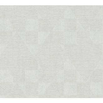   As-Creation Titanium 3, 38196-3 Geometrikus Trapéz és más síkidomok krémszürke szürke ezüst fénylő mintarészletek tapéta