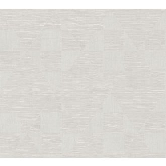   As-Creation Titanium 3, 38196-6 Geometrikus Trapéz és más síkidomok krém bézs fénylő mintarészletek tapéta