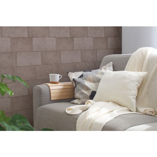 As-Creation Titanium 3, 38201-3 Natur/Ipari design kőfal karcolt mintával barna árnyalatok enyhe fény tapéta