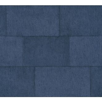   As-Creation Titanium 3, 38201-5 Natur/Ipari design kőfal karcolt mintával kék és sötétkék árnyalatok antracit enyhe fény tapéta