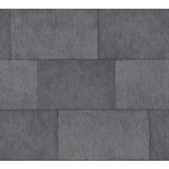   As-Creation Titanium 3, 38201-6 Natur/Ipari design kőfal karcolt mintával sötétszürke antracit enyhe fény tapéta
