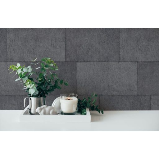 As-Creation Titanium 3, 38201-6 Natur/Ipari design kőfal karcolt mintával sötétszürke antracit enyhe fény tapéta