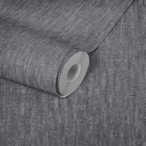 As-Creation Titanium 3, 38205-2 Vintage Texturált minta karcolt akcentekkel szürke antracit ezüst enyhe fény tapéta