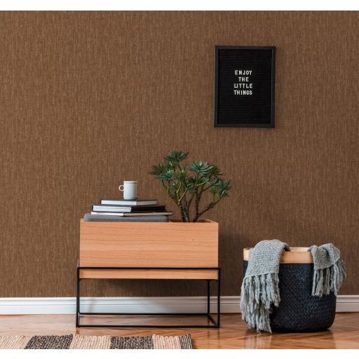 As-Creation Titanium 3, 38205-3 Vintage Texturált minta karcolt akcentekkel barna árnyalatok rézszín enyhe fény tapéta