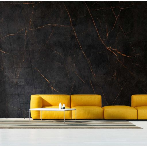 AS-Creation Metropolitan Stories the Wall 38225-1 Natur Nagyléptékű márványerezet minta fekete rézszín falpanel