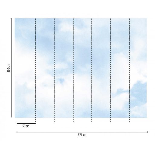 AS-Creation Metropolitan Stories the Wall 38228-1 Natur Romantikus felhőzet kék fehér falpanel