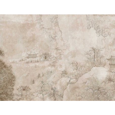 AS-Creation Metropolitan Stories the Wall 38247-1 Etno Emblematikus japán táj bézs barna rózsaszín falpanel