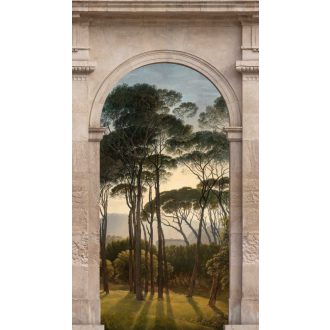   AS-Creation Metropolitan Stories the Wall 38249-1 Etno Boltívből nyíló kies táj szürke zöld szines falpanel