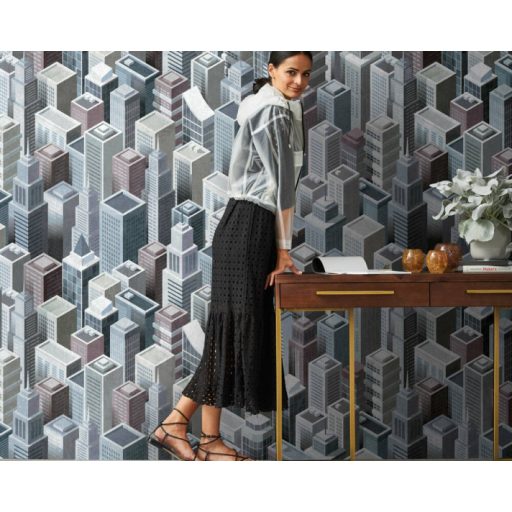 AS-Creation Metropolitan Stories the Wall 38250-1 Etno City felhőkarcoló rengeteg szürke fekete szines falpanel