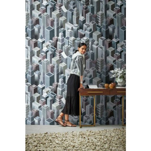 AS-Creation Metropolitan Stories the Wall 38250-1 Etno City felhőkarcoló rengeteg szürke fekete szines falpanel