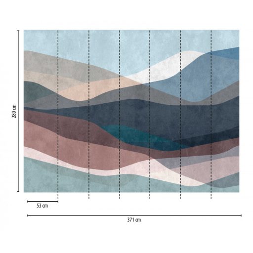 AS-Creation Metropolitan Stories the Wall 38255-1 Absztrakt Hegyvonulat vagy hullámok? égszínkék szines falpanel