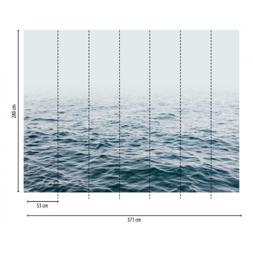 AS-Creation Metropolitan Stories the Wall 38258-1 Natur Csendesen hullámzó tenger kék árnyalatok fehér falpanel