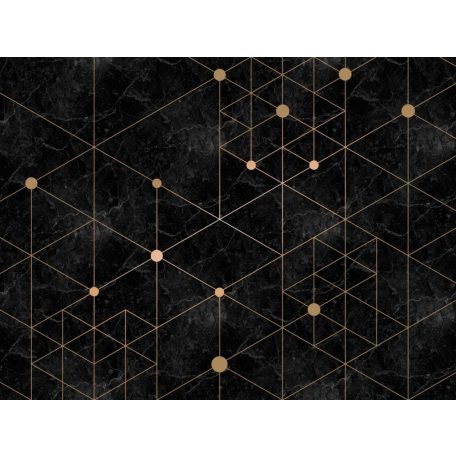 AS-Creation Metropolitan Stories the Wall 38260-1 Grafikus Térbeli geometriai mintával díszített márványfal szürke fekete roségold falpanel