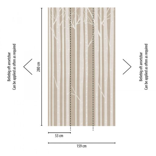 AS-Creation Metropolitan Stories the Wall 38295-1 Natur Grafikus erdő megjelenítés  krém szürke falpanel