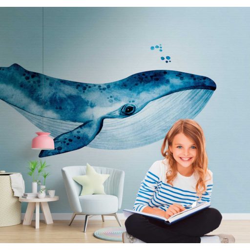 AS-Creation Metropolitan Srories the Wall 38300-1 Natur Gyerekszobai Vidám kák bálna világoskék fehér kék falpanel