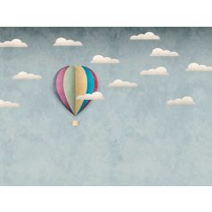   AS-Creation Metropolitan Srories the Wall 38301-1 Natur Gyerekszobai Hőlégballon felhők között kék szines falpanel