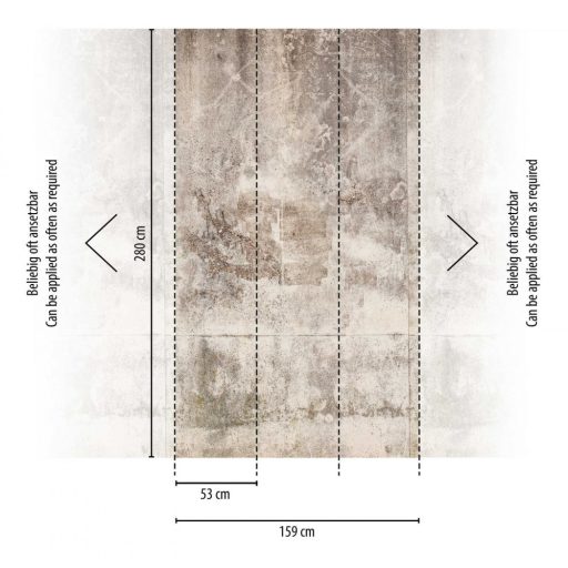 AS-Creation Metropolitan Srories the Wall 38339-1 Natur/Ipari design kopott betonfal bézs barna szürkésbarna falpanel