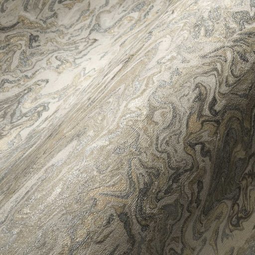 Absztrakt grafikus minta bézs szürke ezüst bézsarany enyhe mintafény tapéta