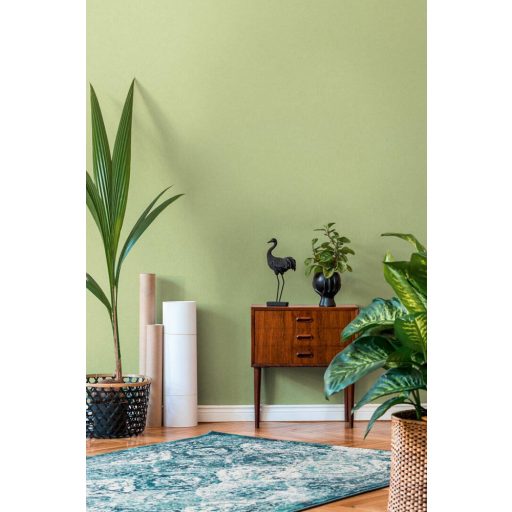 As-Creation Dream Flowery 3837-47 Eco Natural Egyszínű zöld tapéta