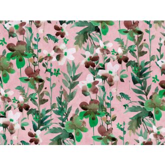   AS-Creation Metropolitan Stories the Wall 38273-1 Natur Botanikus akvarell virágfal rózsaszín zöld szines falpanel