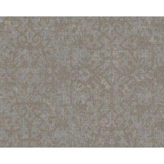   Végre Afrika! - Kézműves etno minta szürkésbézs szürke és arany tónus finom mintafény tapéta