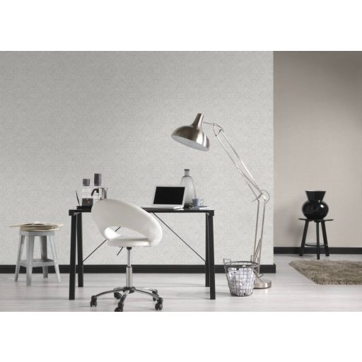 Végre Afrika! - Kézműves etno minta szürkésfehér/viágosszürke és ezüst tónus finom mintafény tapéta