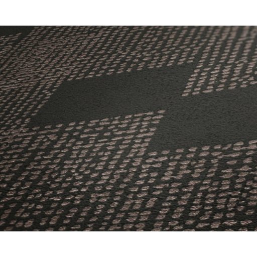 Urbánus Afrika : Fokváros - pontokkal kialakított geometrikus minta fekete és roségold tónus fémes hatás tapéta