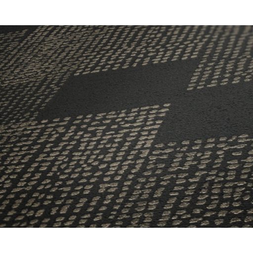 Urbánus Afrika : Fokváros - pontokkal kialakított geometrikus minta fekete és arany tónus fémes hatás tapéta