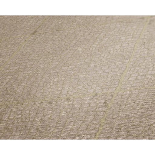 Természetes csempemozaik mintázat bézs barna és arany tónus finom mintafény tapéta