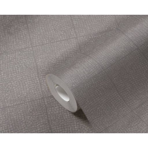 Természetes csempemozaik mintázat szürke és ezüst tónus finom mintafény tapéta