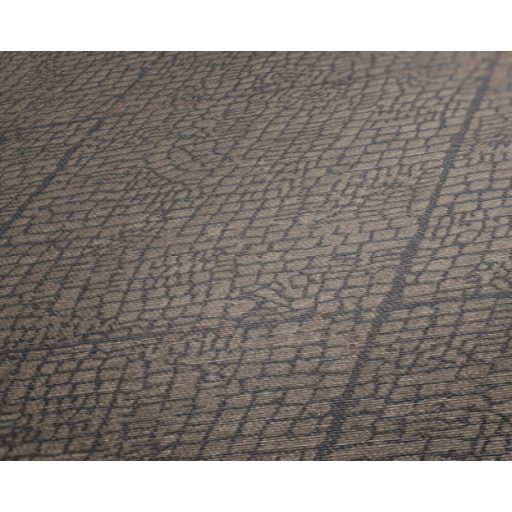 Természetes csempemozaik mintázat barna fekete és roségold/rézszín tónus finom mintafény tapéta